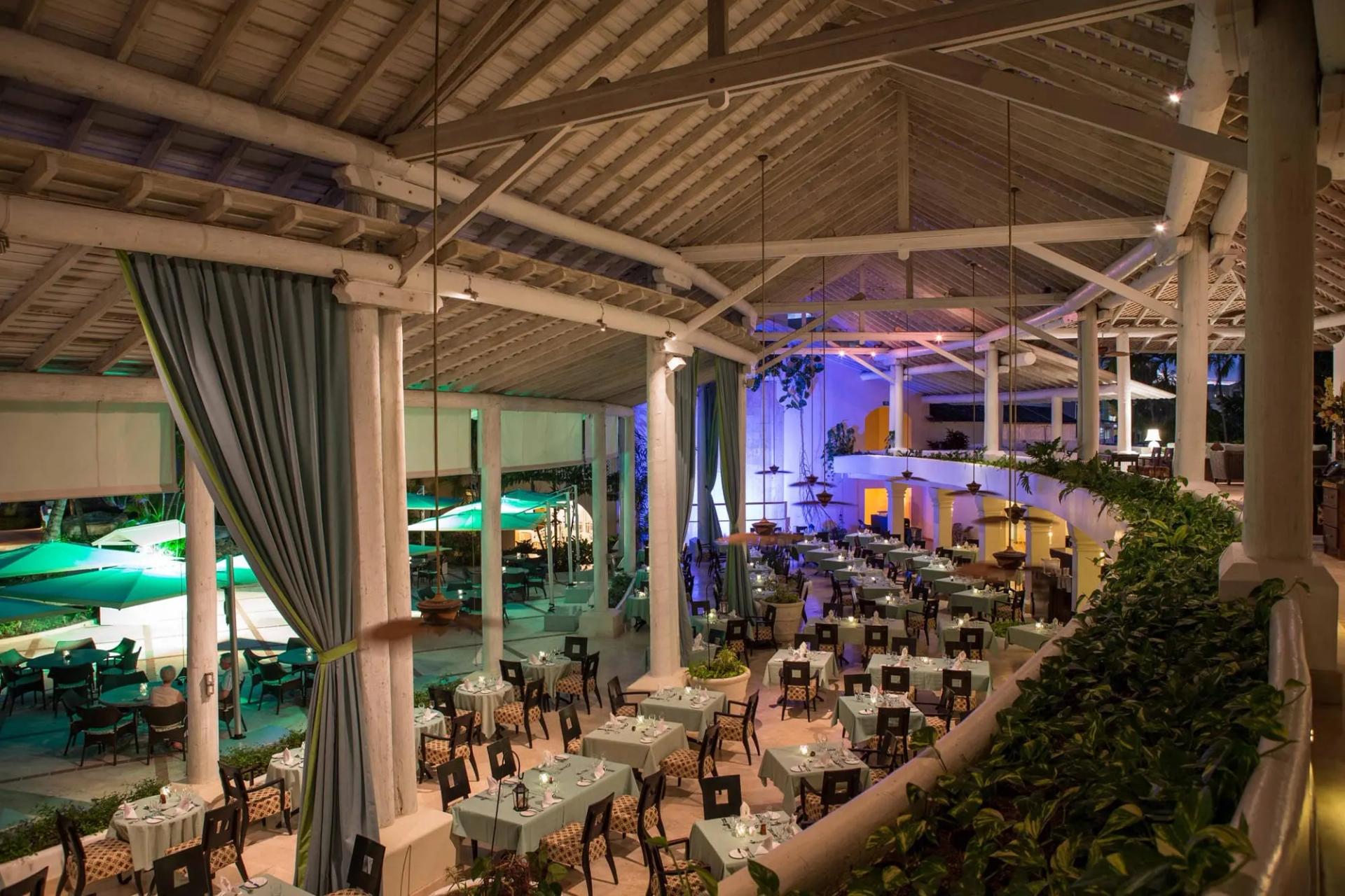 Indoor dining room at Turtle Beach by Elegant Hotels