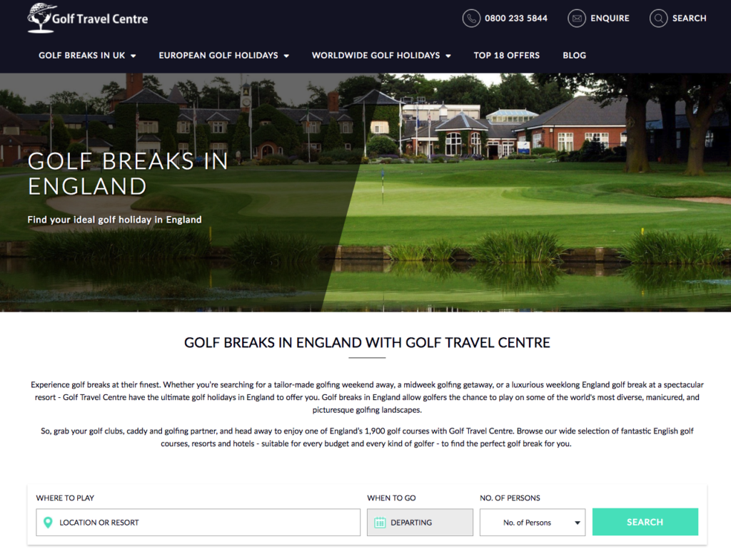 golf travel centre.com
